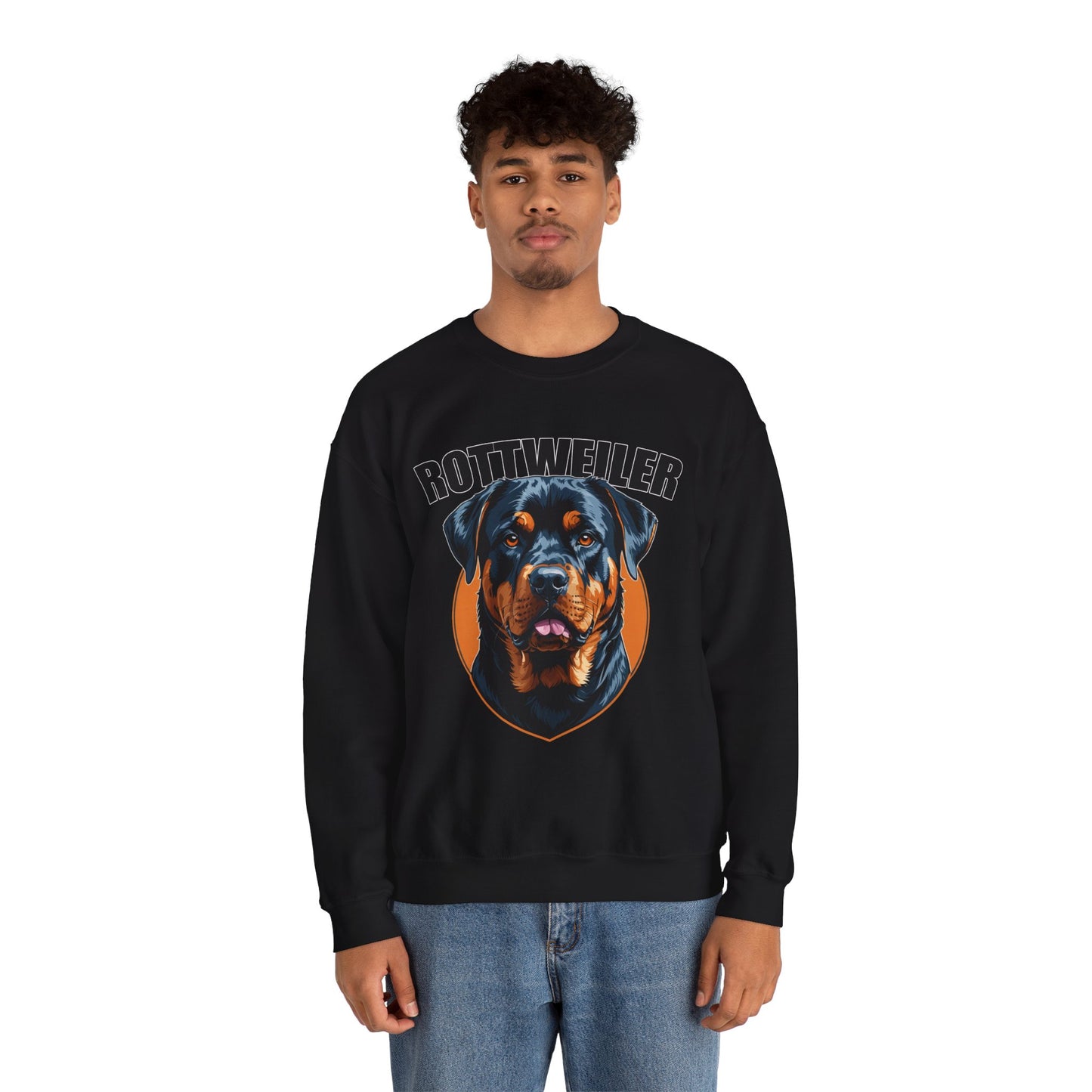 Rottweiler Love Crewneck Sweatshirt | Dog Mom Gift, Pet Lover Apparel, Cozy Sweatshirt, Animal Lover Gift, Birthday Gift