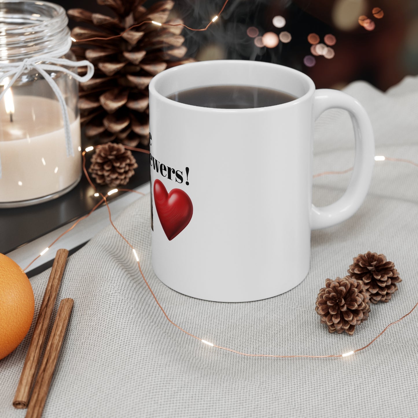 Love Biewers! Mug - 11oz Coffee Cup for Dog Lovers