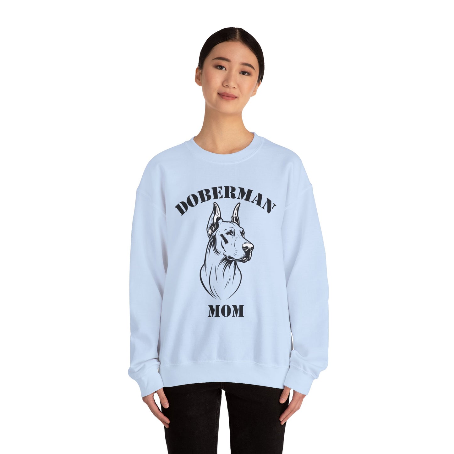 Doberman Mom Crewneck Sweatshirt - Cozy Gift for Dog Lovers