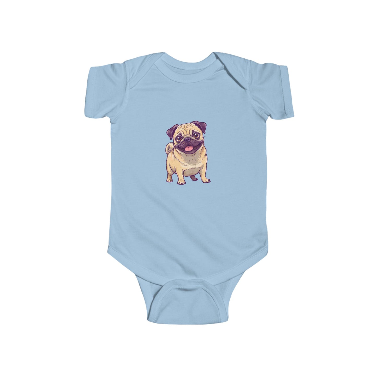 Cute Pug Infant Onesie, Baby Shower Gift, Newborn Clothing, Pet Lover Outfit, Toddler Gift, Dog Themed Babywear