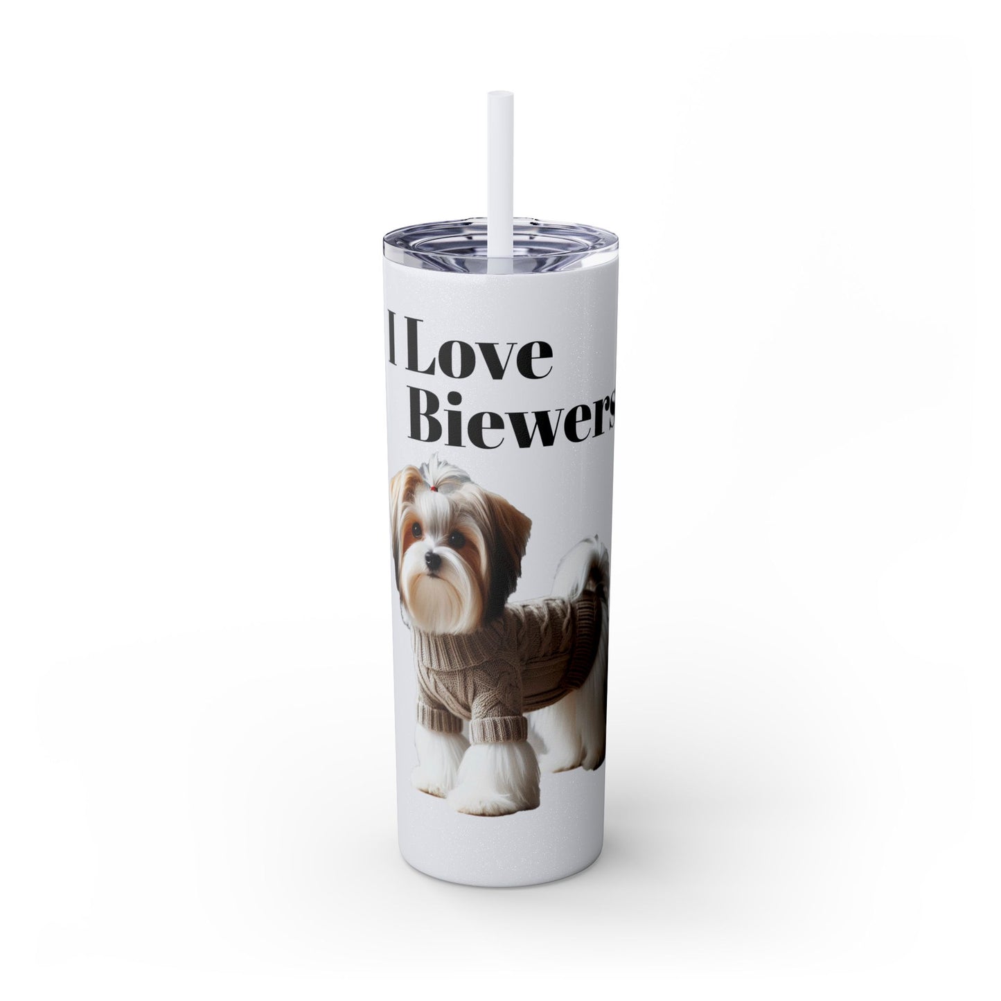 I Love Biewers! Skinny Tumbler - 20oz Dog Lover Drinkware