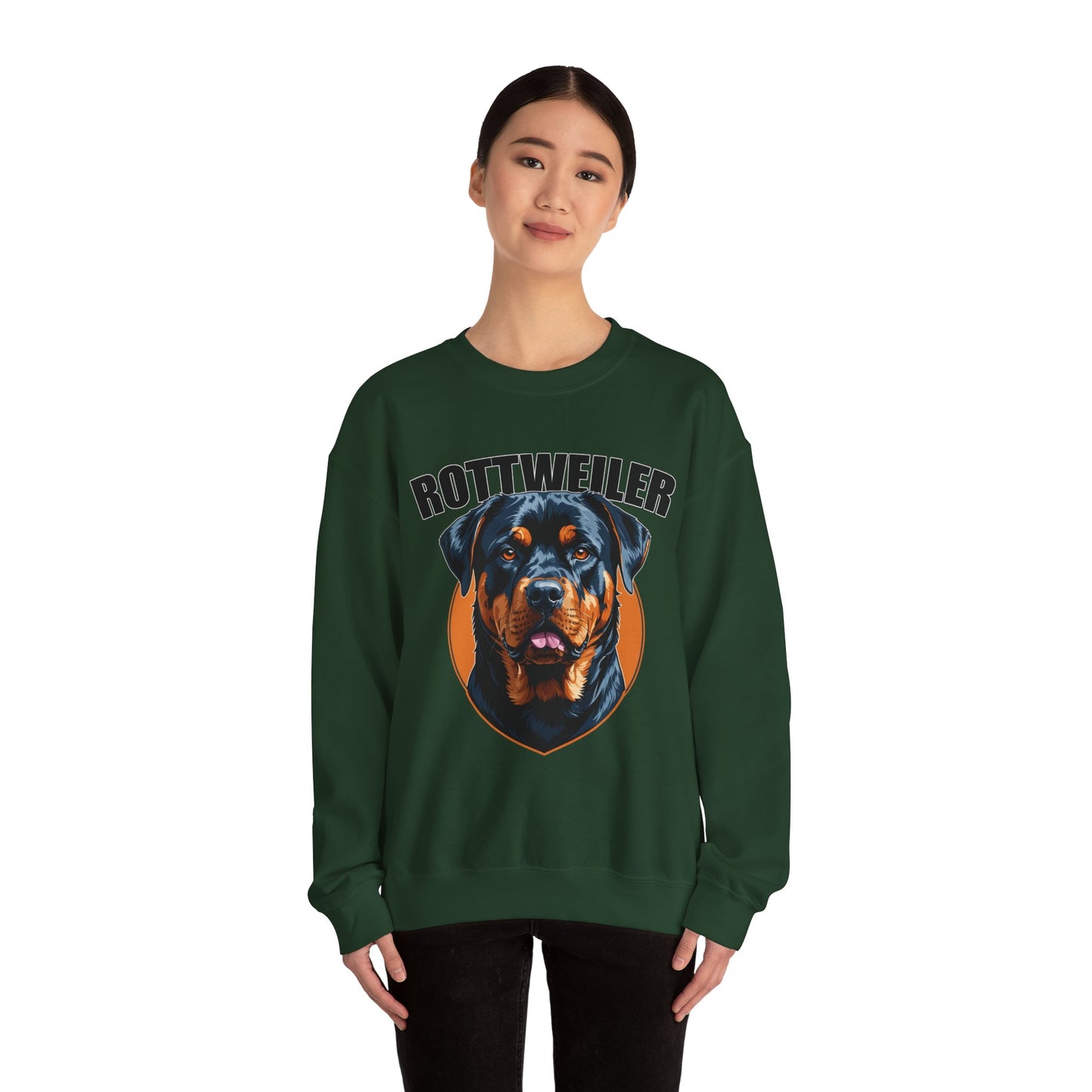 Rottweiler Love Crewneck Sweatshirt | Dog Mom Gift, Pet Lover Apparel, Cozy Sweatshirt, Animal Lover Gift, Birthday Gift