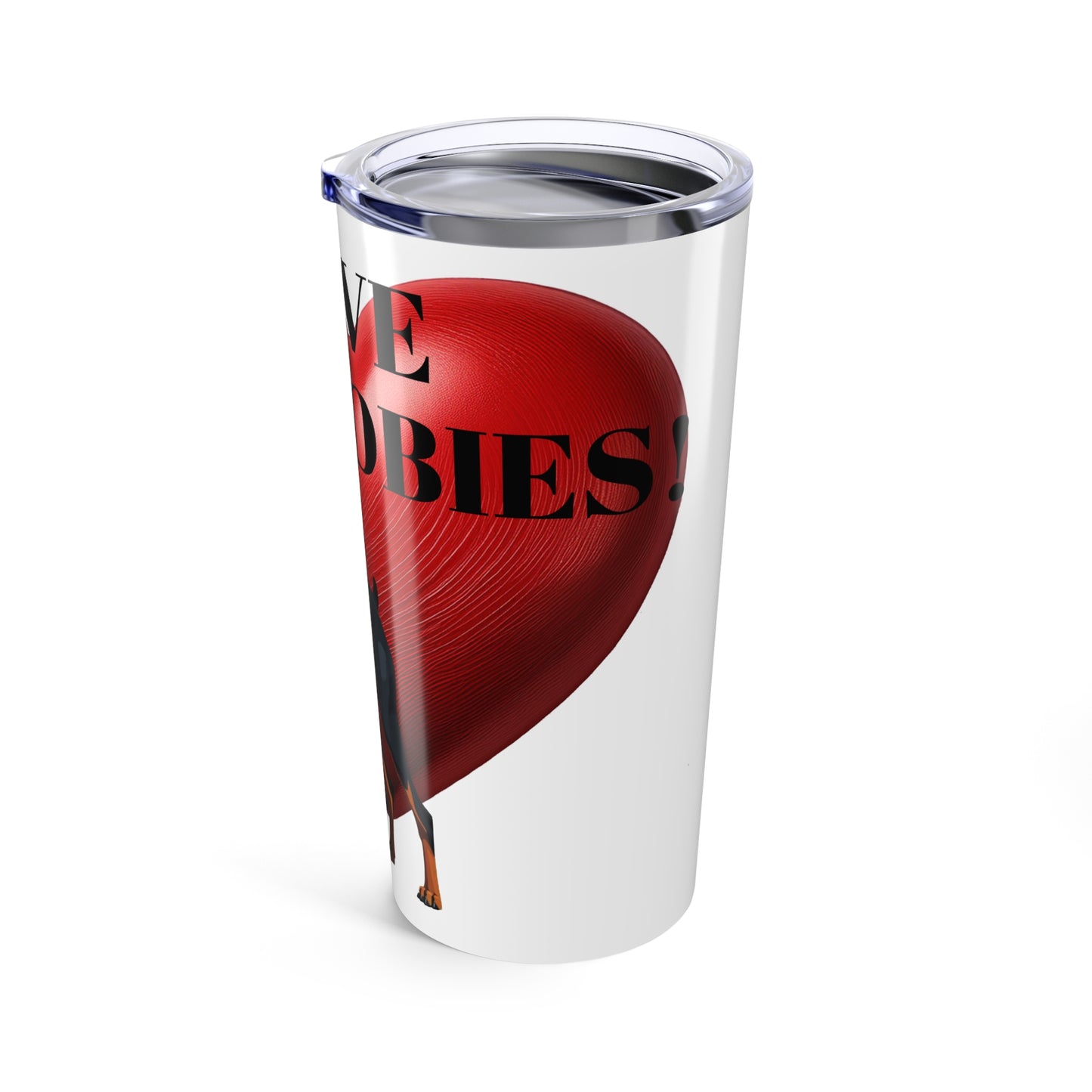 Tumbler Mug Love Dobies 20oz