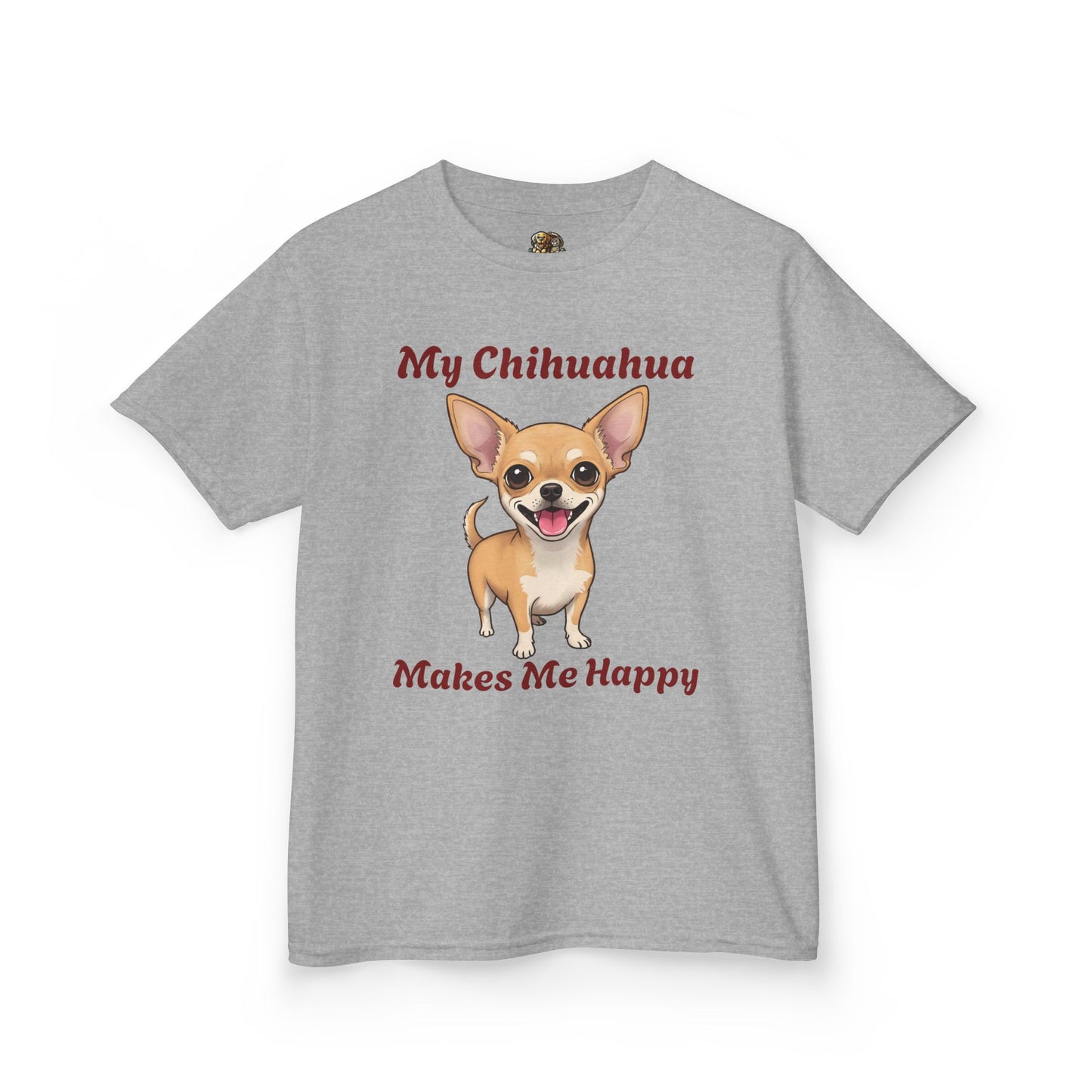 Kids My Chihuahua Tee. Adorable Dog Lover Gift, Animal Lover Shirt, Childrens Happy Tee, Cute Pet Apparel