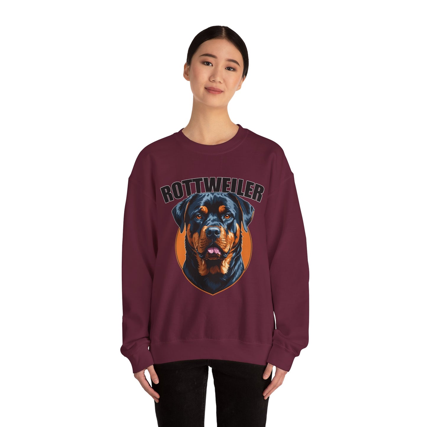 Rottweiler Love Crewneck Sweatshirt | Dog Mom Gift, Pet Lover Apparel, Cozy Sweatshirt, Animal Lover Gift, Birthday Gift