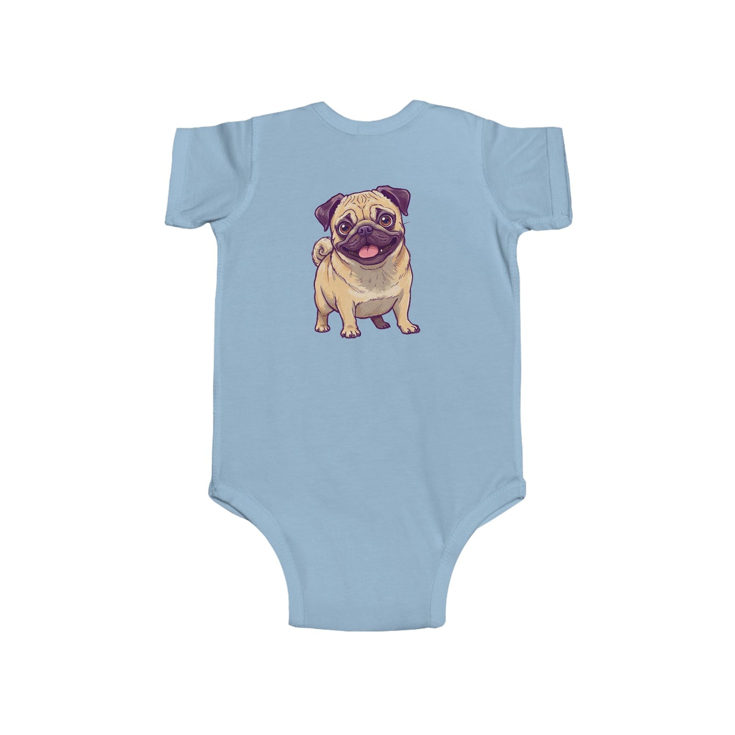 Cute Pug Infant Onesie, Baby Shower Gift, Newborn Clothing, Pet Lover Outfit, Toddler Gift, Dog Themed Babywear