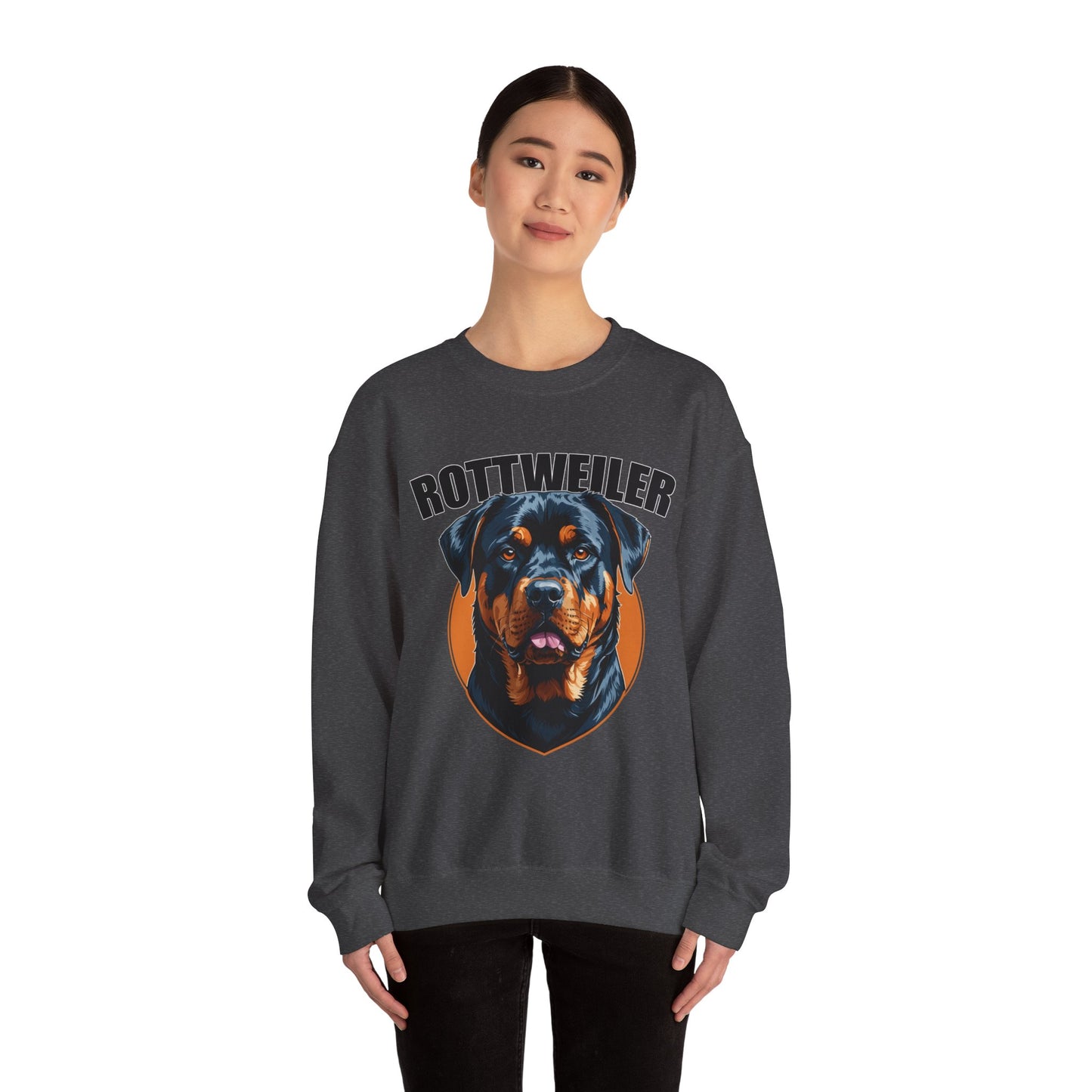 Rottweiler Love Crewneck Sweatshirt | Dog Mom Gift, Pet Lover Apparel, Cozy Sweatshirt, Animal Lover Gift, Birthday Gift