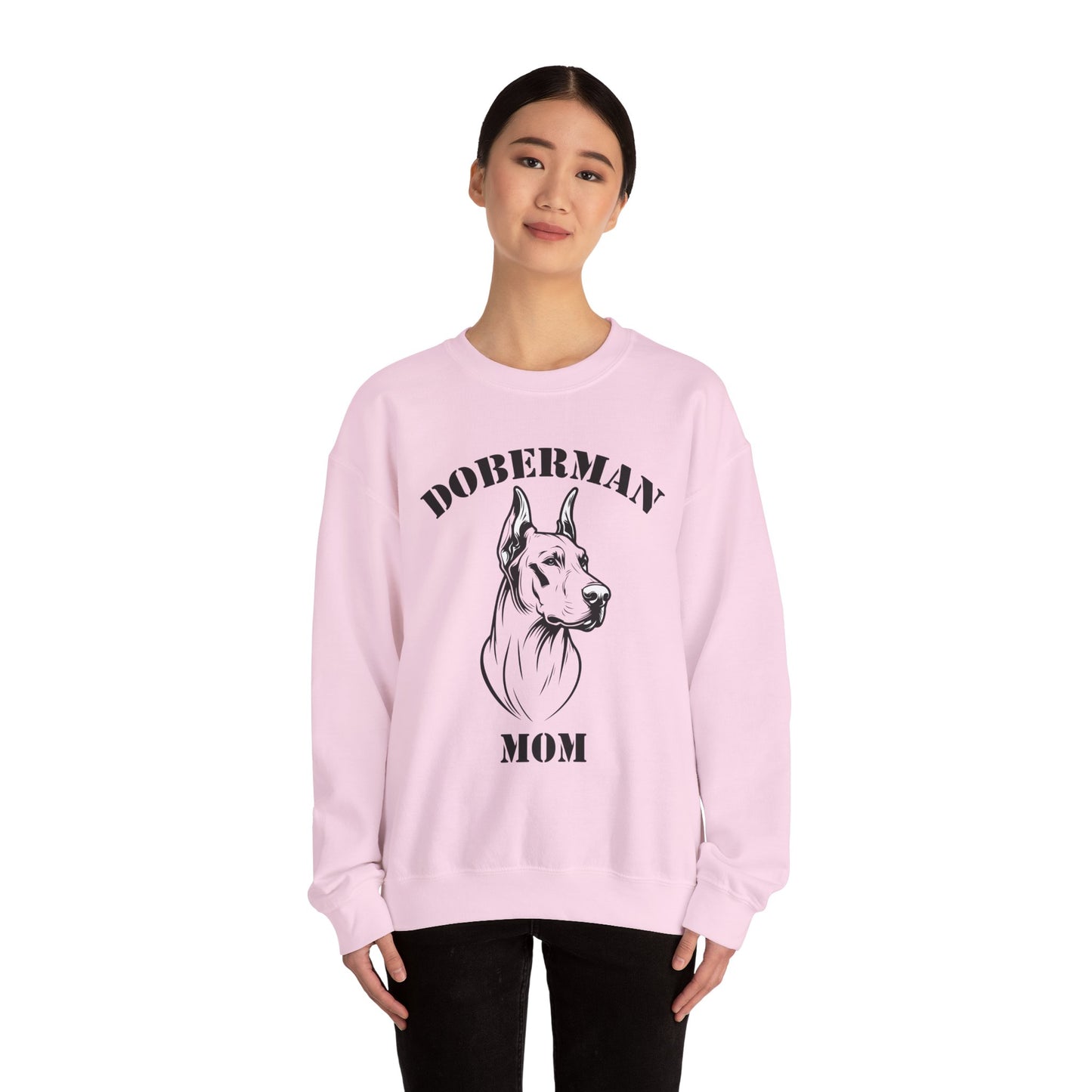 Doberman Mom Crewneck Sweatshirt - Cozy Gift for Dog Lovers
