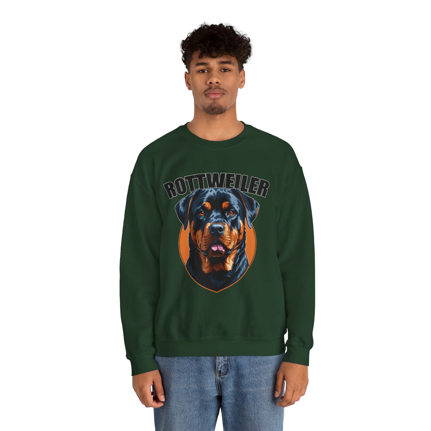 Rottweiler Love Crewneck Sweatshirt | Dog Mom Gift, Pet Lover Apparel, Cozy Sweatshirt, Animal Lover Gift, Birthday Gift