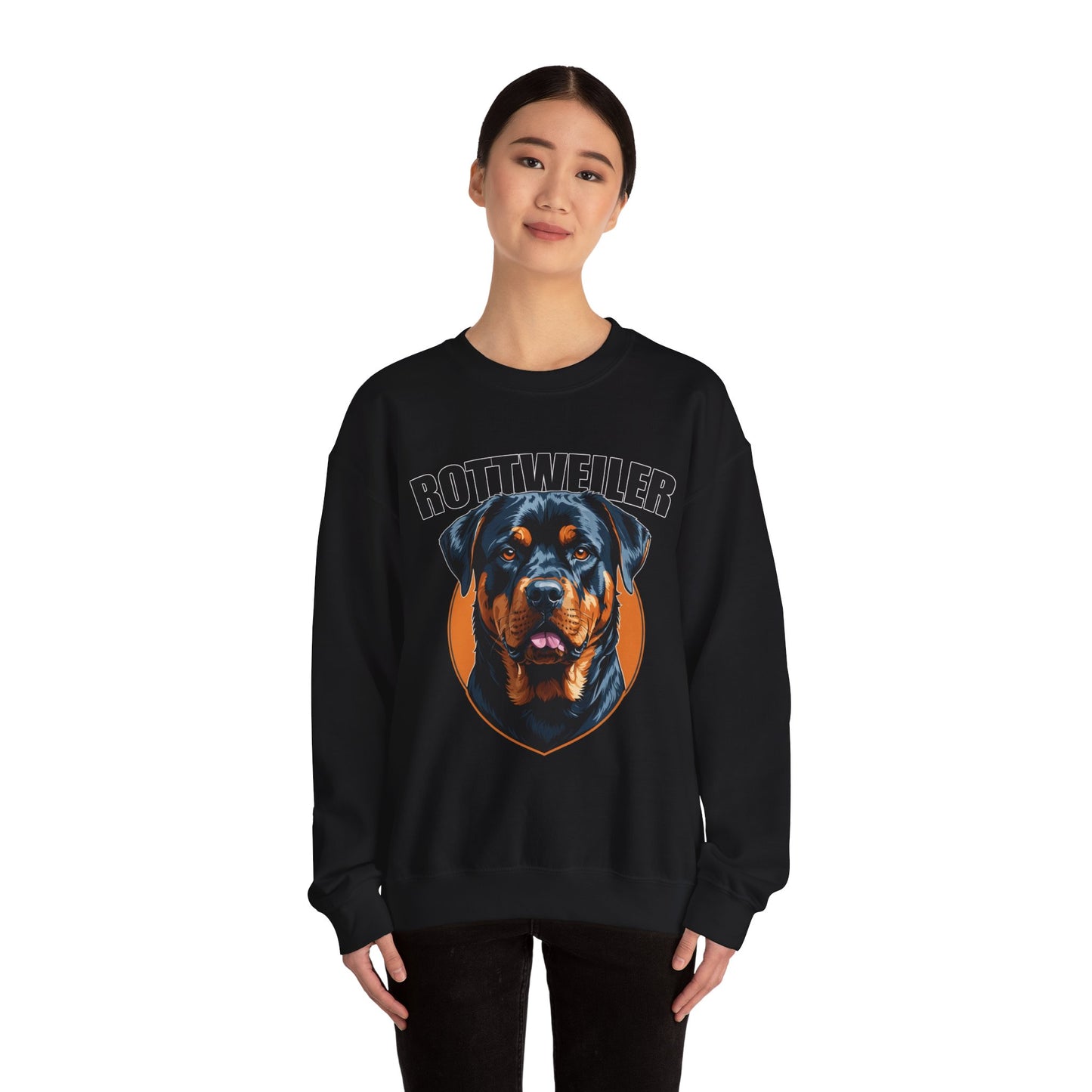 Rottweiler Love Crewneck Sweatshirt | Dog Mom Gift, Pet Lover Apparel, Cozy Sweatshirt, Animal Lover Gift, Birthday Gift