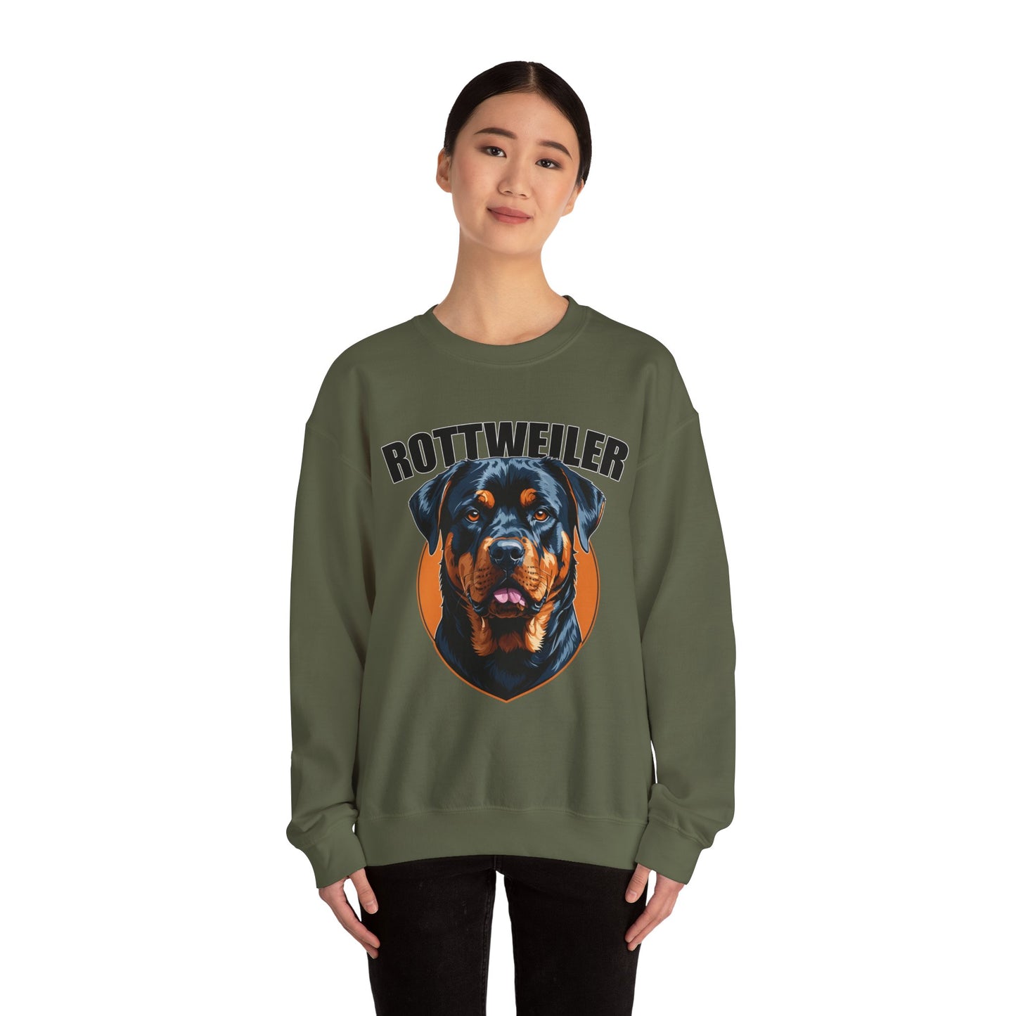 Rottweiler Love Crewneck Sweatshirt | Dog Mom Gift, Pet Lover Apparel, Cozy Sweatshirt, Animal Lover Gift, Birthday Gift