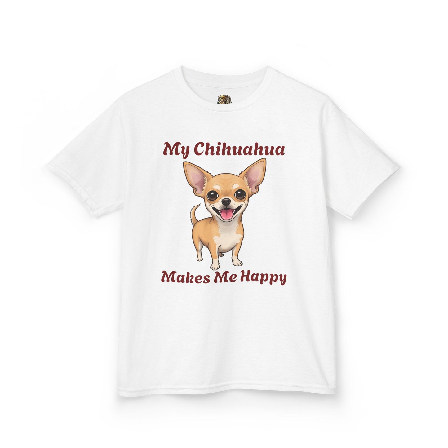 Kids My Chihuahua Tee. Adorable Dog Lover Gift, Animal Lover Shirt, Childrens Happy Tee, Cute Pet Apparel