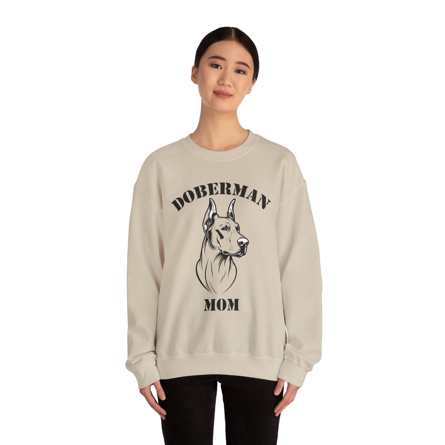 Doberman Mom Crewneck Sweatshirt - Cozy Gift for Dog Lovers