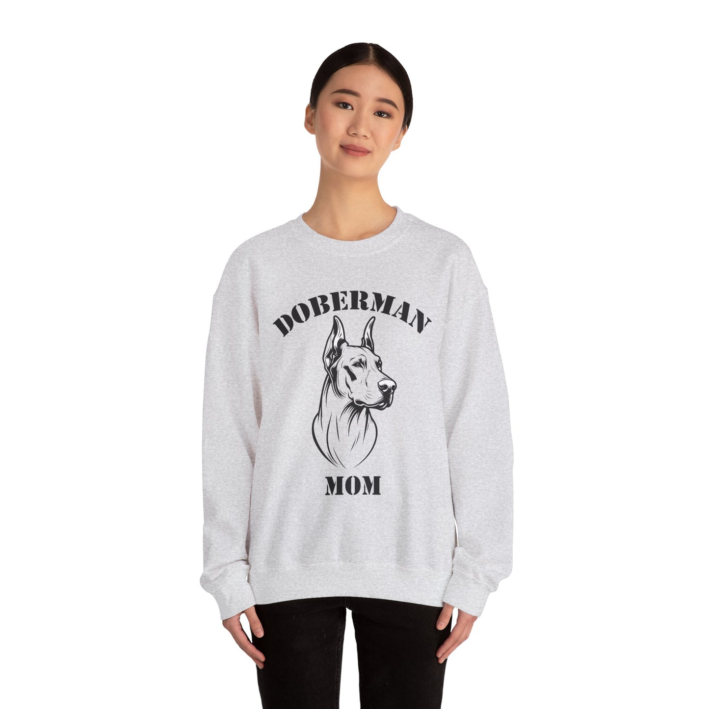 Doberman Mom Crewneck Sweatshirt - Cozy Gift for Dog Lovers