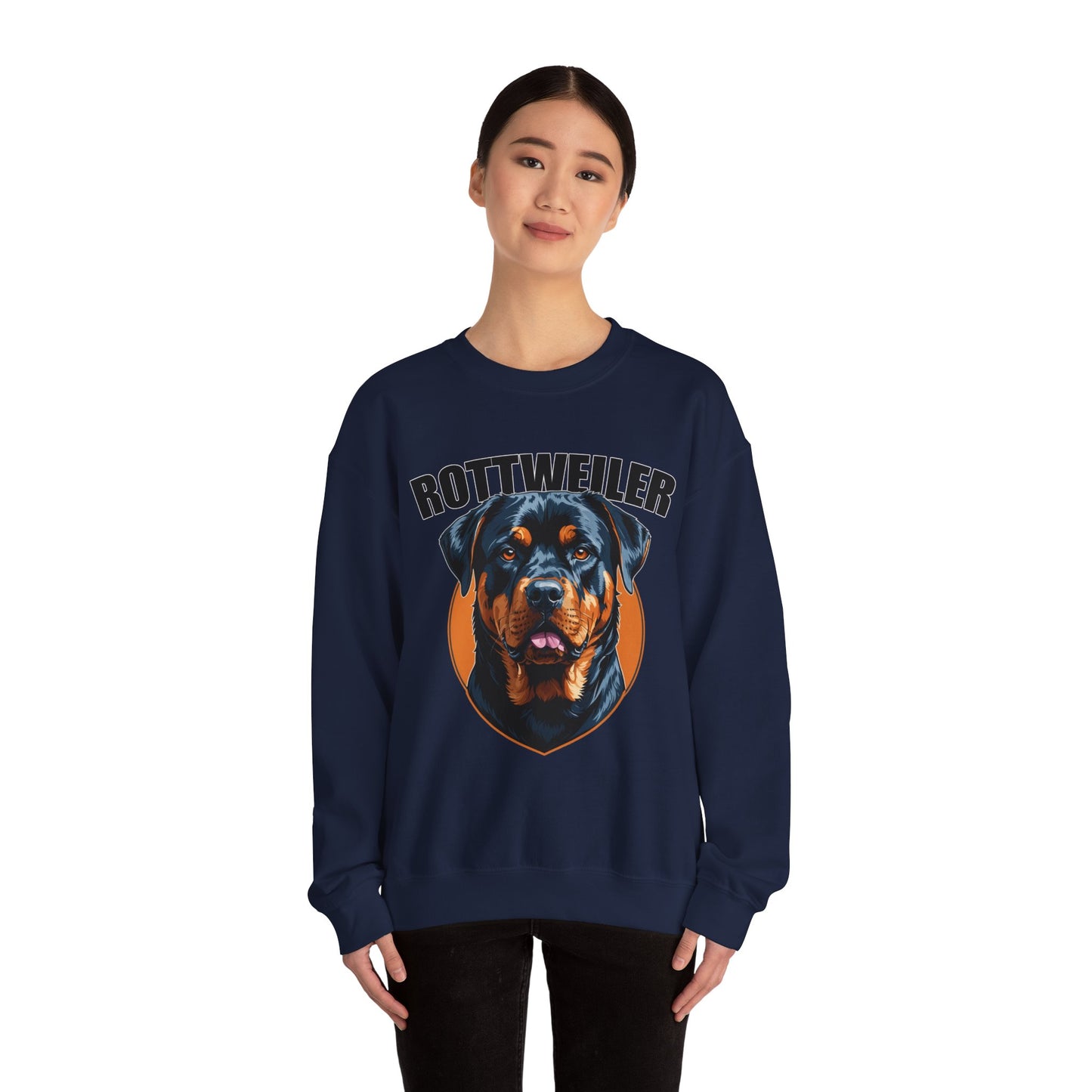 Rottweiler Love Crewneck Sweatshirt | Dog Mom Gift, Pet Lover Apparel, Cozy Sweatshirt, Animal Lover Gift, Birthday Gift