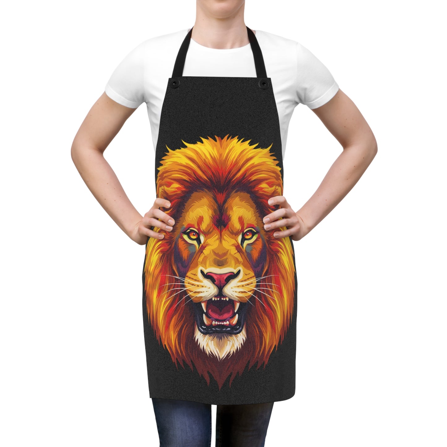 Majestic Lion Apron - Perfect for Cooking, Grilling, Baking, Gift for Chefs, Home Cooks, Cooking Enthusiasts