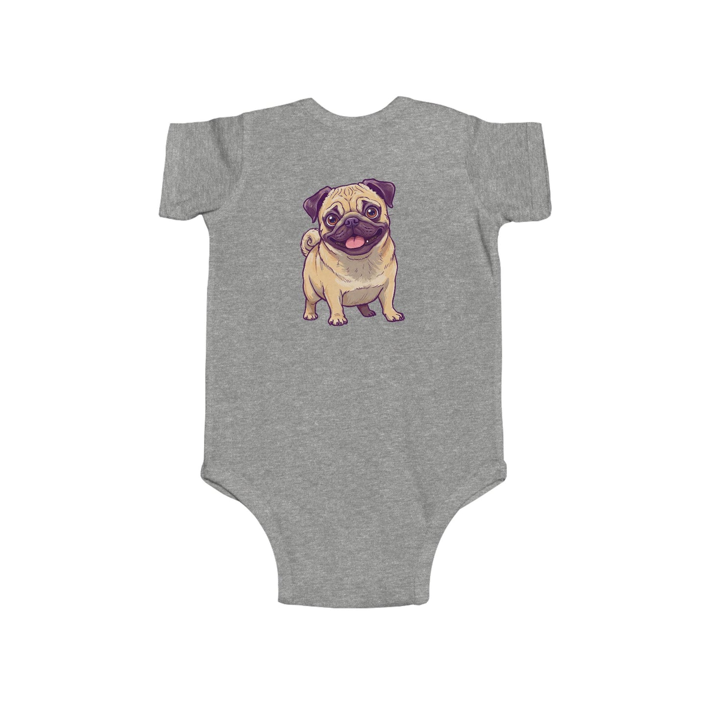 Cute Pug Infant Onesie, Baby Shower Gift, Newborn Clothing, Pet Lover Outfit, Toddler Gift, Dog Themed Babywear