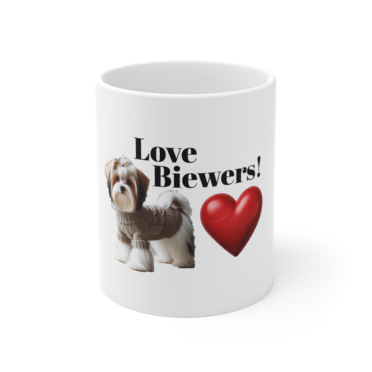 Love Biewers! Mug - 11oz Coffee Cup for Dog Lovers