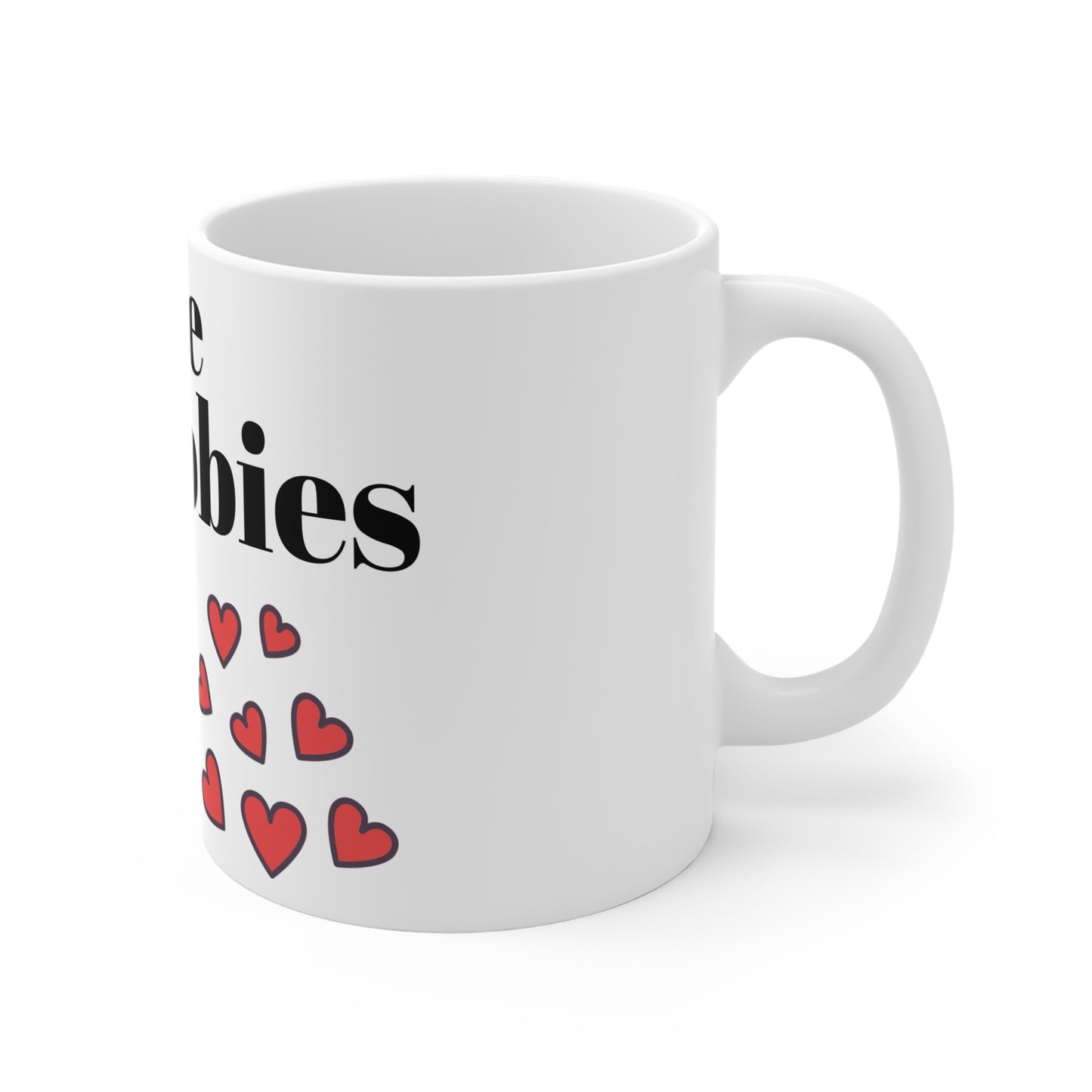 Love Dobies Mug - 11oz Coffee Cup for Dog Lovers