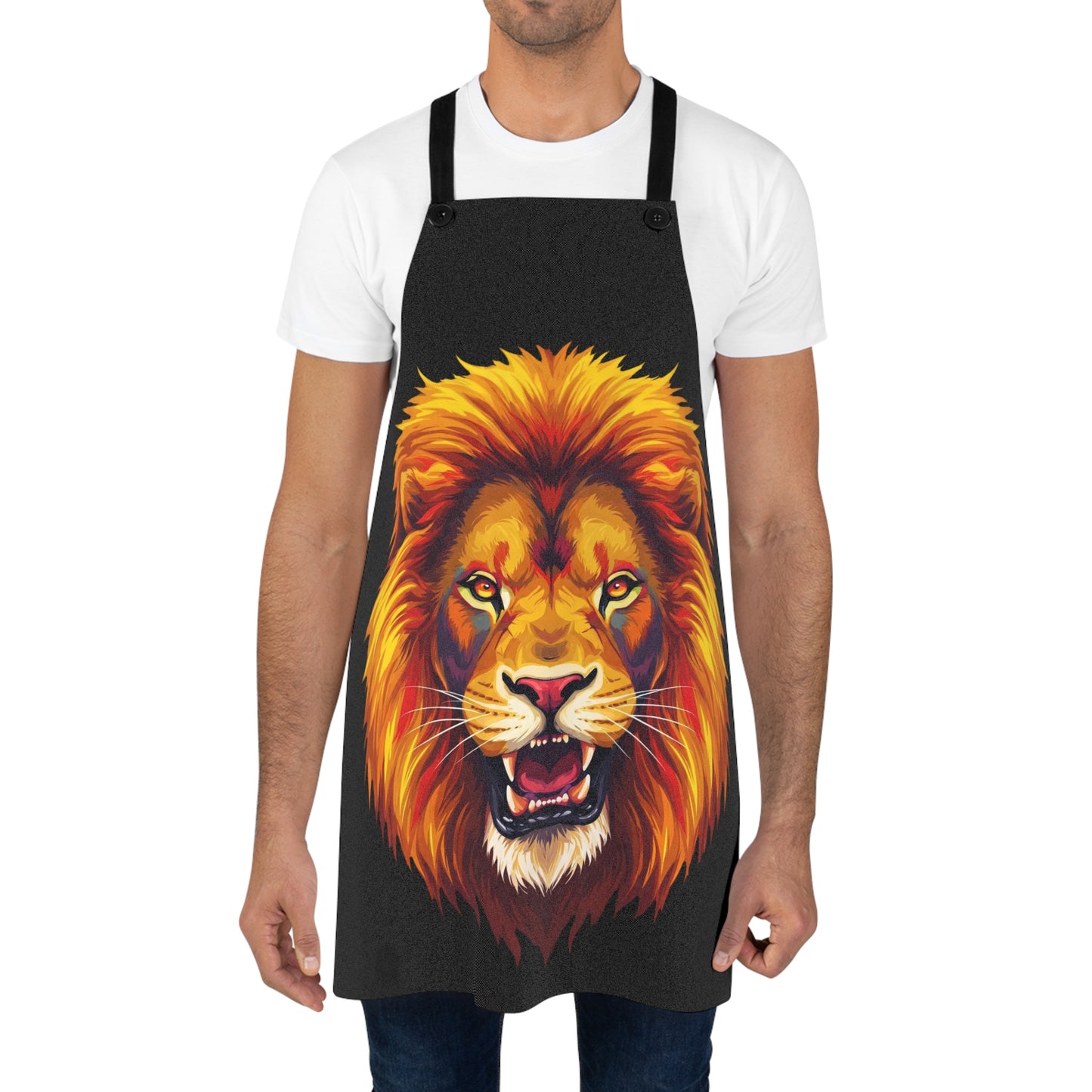 Majestic Lion Apron - Perfect for Cooking, Grilling, Baking, Gift for Chefs, Home Cooks, Cooking Enthusiasts