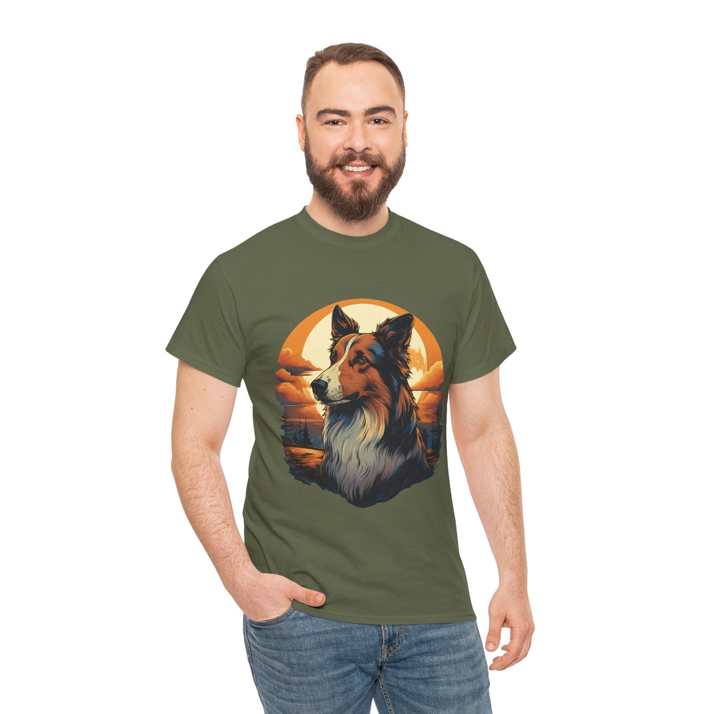 Collie Lover T-Shirt, Dog Mom Gift, Animal Graphic Tee, Cute Pet Owner Shirt, Dog Dad Present