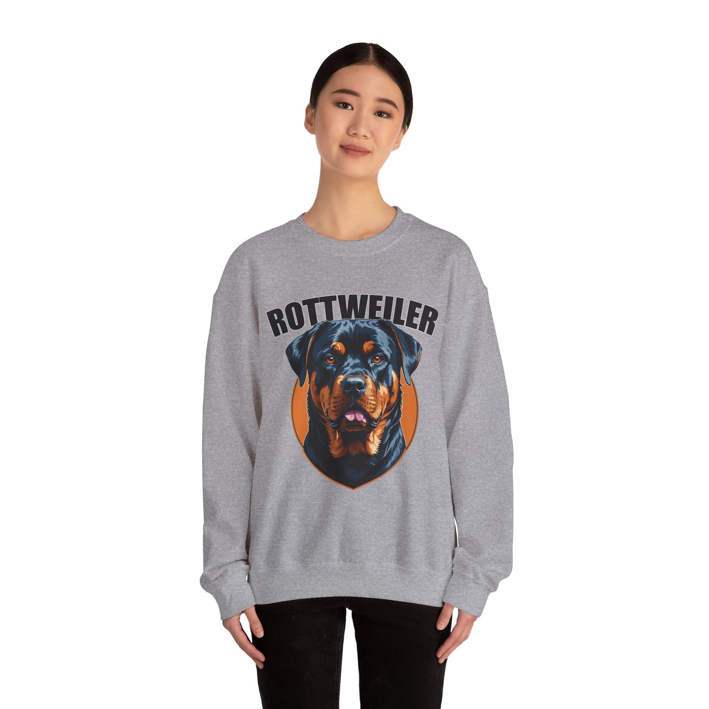 Rottweiler Love Crewneck Sweatshirt | Dog Mom Gift, Pet Lover Apparel, Cozy Sweatshirt, Animal Lover Gift, Birthday Gift
