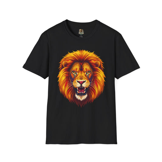 Fierce Lion Graphic Tee, Animal Lover Shirt, Graphic T-Shirt, Unisex Lion Shirt, Wild Animal Apparel, Gift for Nature Enthusiasts