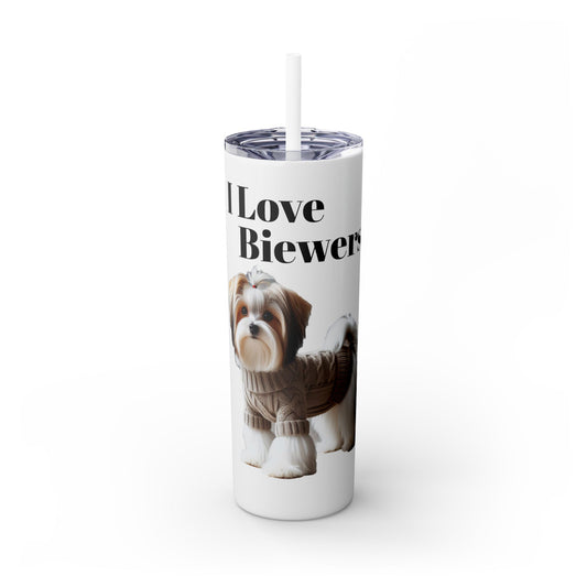 I Love Biewers! Skinny Tumbler - 20oz Dog Lover Drinkware