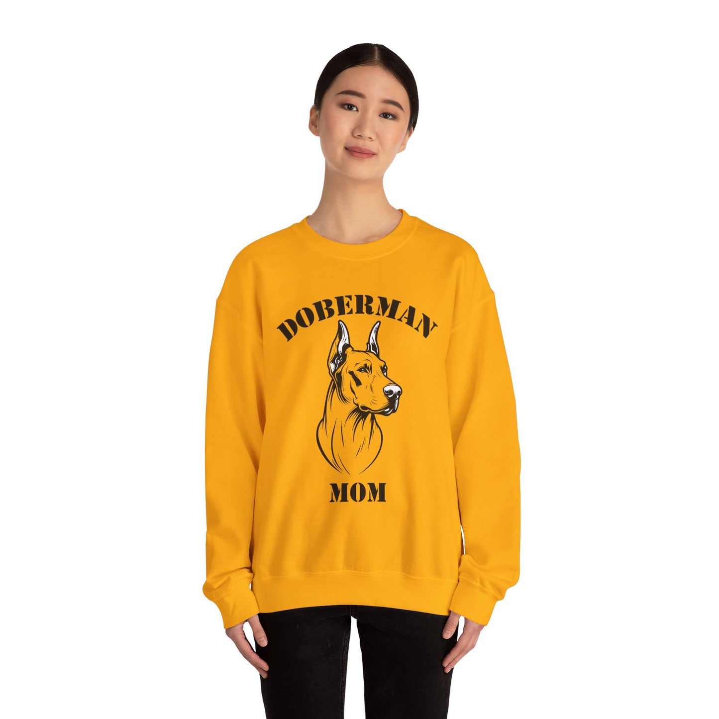 Doberman Mom Crewneck Sweatshirt - Cozy Gift for Dog Lovers