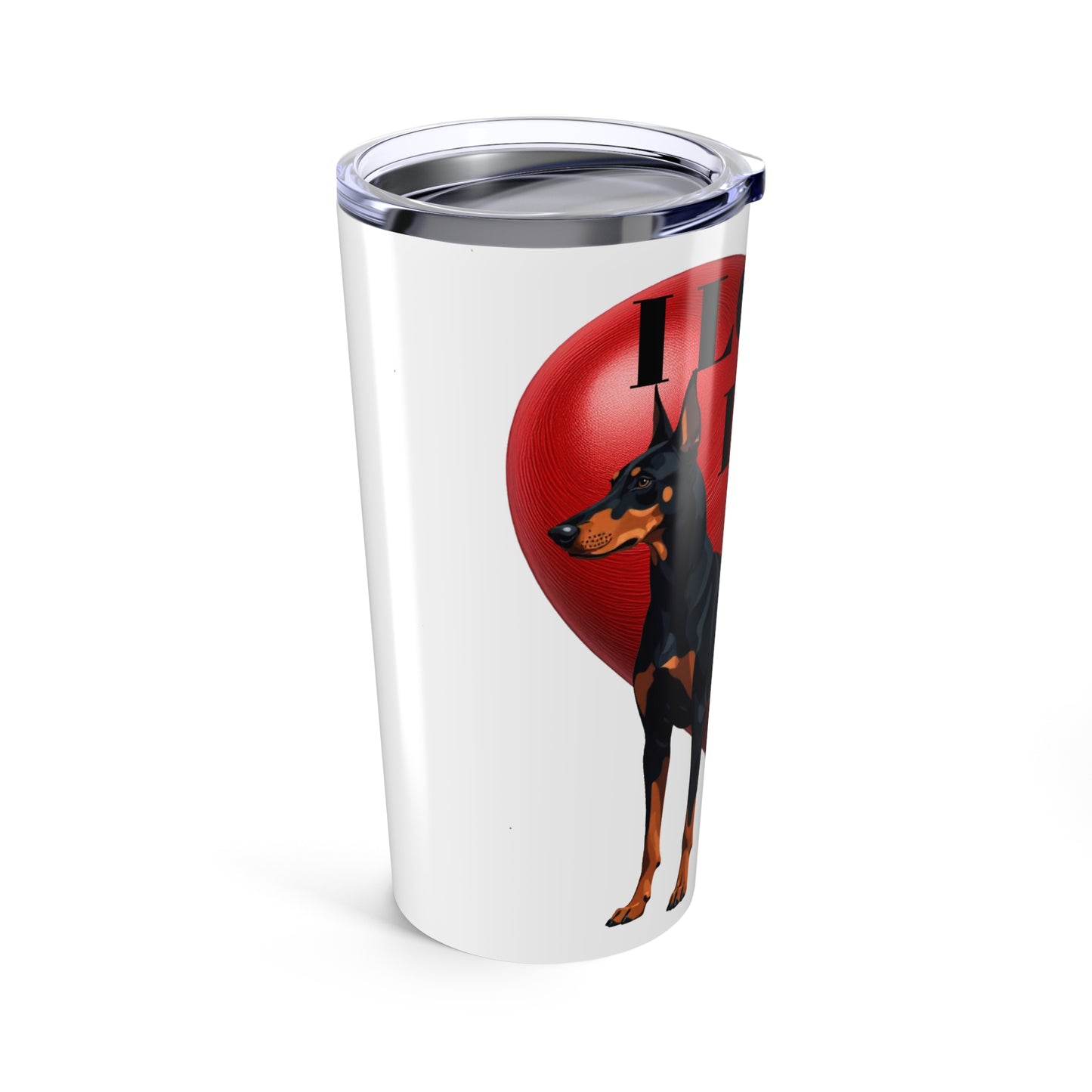 Tumbler Mug Love Dobies 20oz