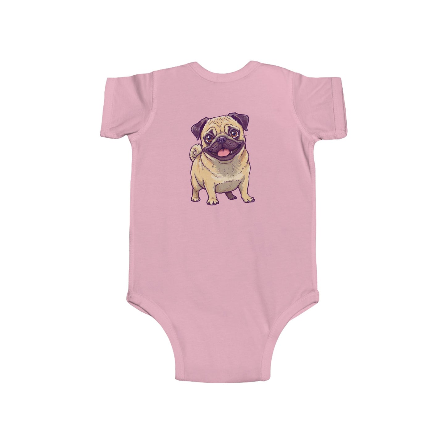 Cute Pug Infant Onesie, Baby Shower Gift, Newborn Clothing, Pet Lover Outfit, Toddler Gift, Dog Themed Babywear
