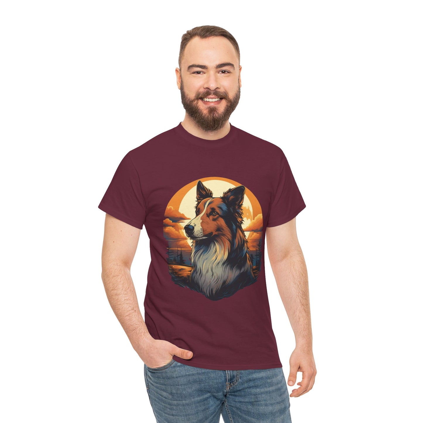 Collie Lover T-Shirt, Dog Mom Gift, Animal Graphic Tee, Cute Pet Owner Shirt, Dog Dad Present