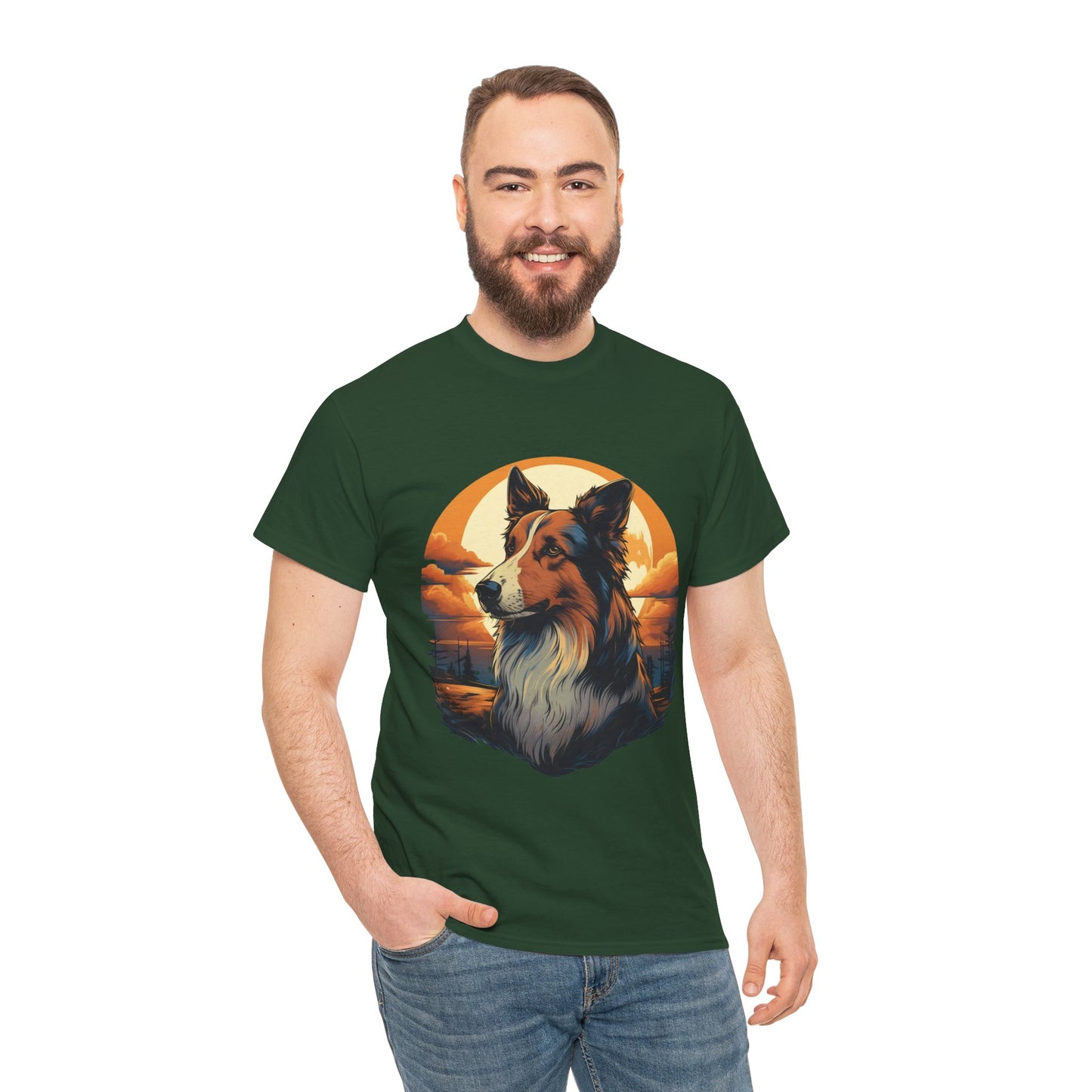 Collie Lover T-Shirt, Dog Mom Gift, Animal Graphic Tee, Cute Pet Owner Shirt, Dog Dad Present