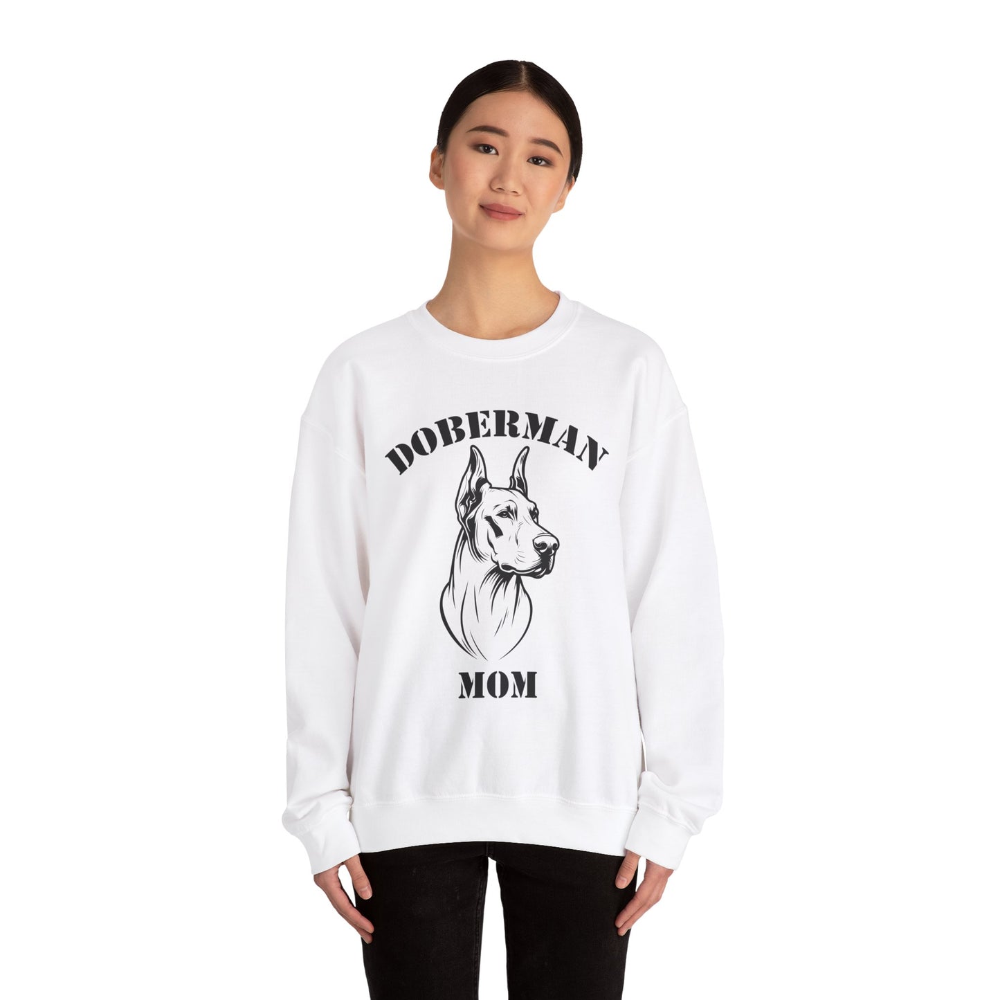 Doberman Mom Crewneck Sweatshirt - Cozy Gift for Dog Lovers